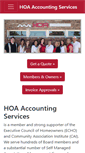 Mobile Screenshot of hoa-accounting.com