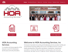 Tablet Screenshot of hoa-accounting.com